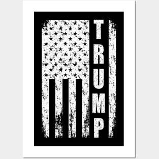 Trump American flag Posters and Art